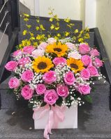 KG(53) Lẵng hoa mừng khai giảng