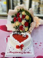 HB(17) Bánh kem hoa tươi
