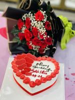 HB(18) Bánh kem hoa tươi
