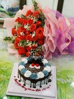 HB(26) Bánh kem hoa tươi