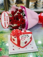 HB(28) Bánh kem hoa tươi