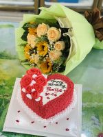 HB(36) Bánh kem hoa tươi