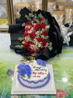 HB(39) Bánh kem hoa tươi